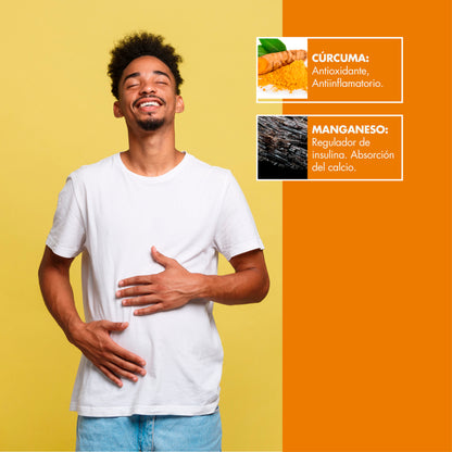 Suplemento de Cúrcuma con Manganeso - 30 Cápsulas